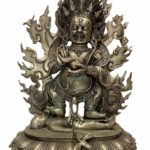 Tibetan Brass Mahakala Statue