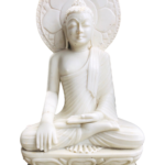 Indian White Marble Buddha