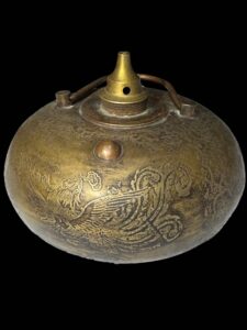 Chinese Etched Bronze Hand Warmer