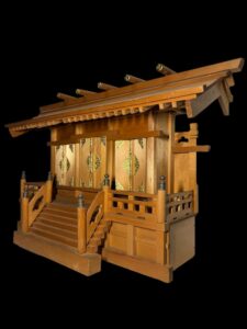 Japanese Kamidana Sinto Shrine - Three Shrine Space - Image 3