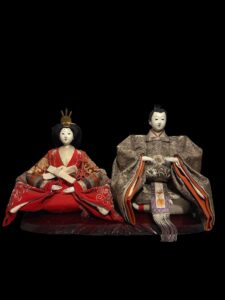Antique Japanese Dairi-bina Emperor & Empress Hina Doll