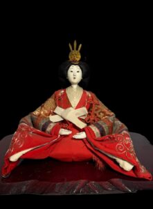 Antique Japanese Dairi-bina Emperor & Empress Hina Doll - Image 3