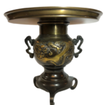 Japanese Bronze Ikebana Vase