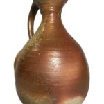 Bizen Sake Tokkuri With Handle