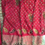 Vintage Indian Embroidered Sari-A
