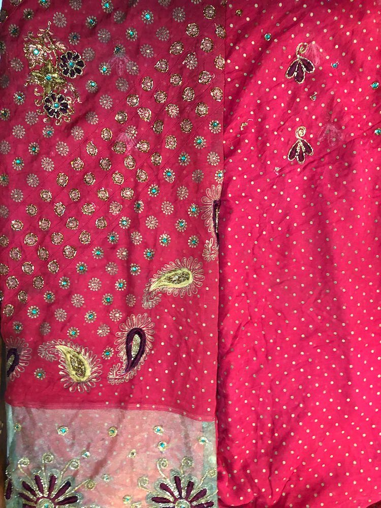 Vintage Indian Embroidered Sari-A | Vintage Indian Embroidered Sari, India