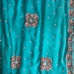 Vintage Indian Embroidered Sari-H