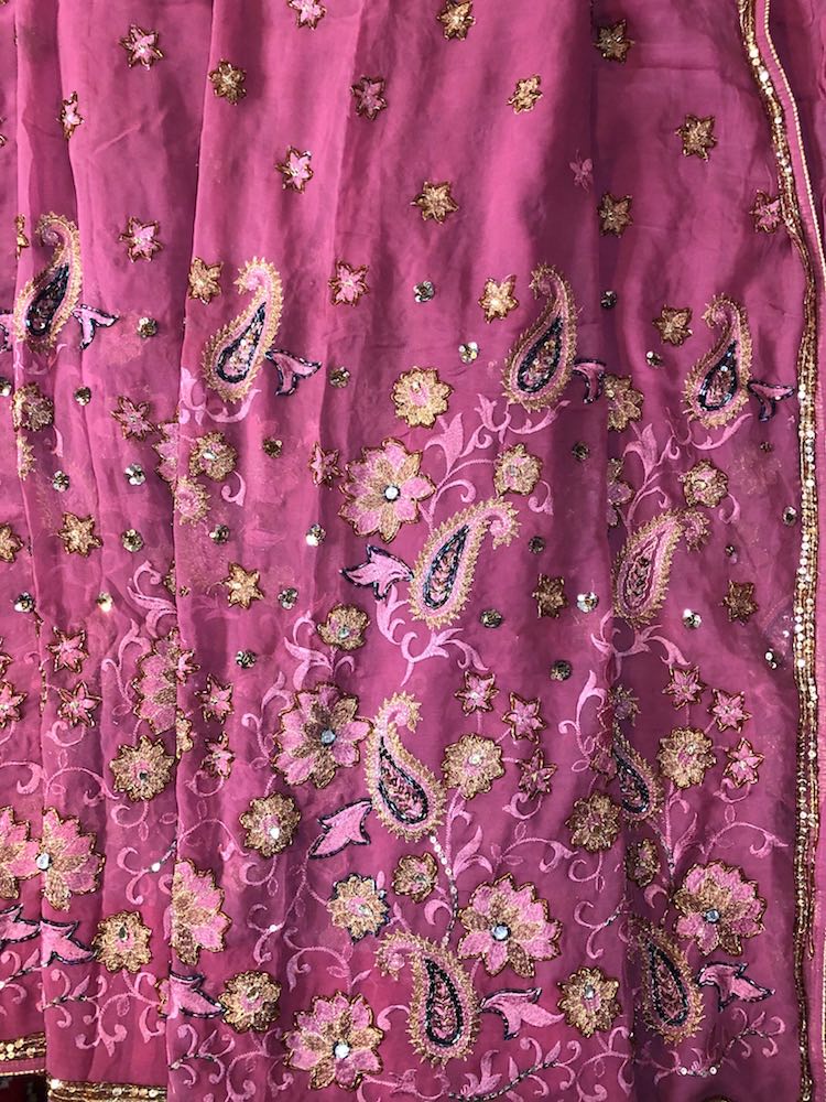 Vintage Indian Embroidered Sari-B | Vintage Indian Embroidered Sari