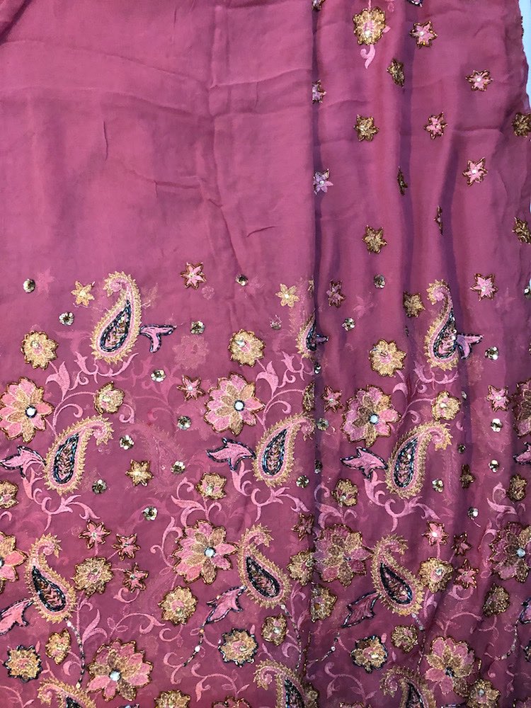 Vintage Indian Embroidered Sari-B | Vintage Indian Embroidered Sari