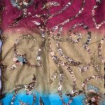 Vintage Indian Embroidered Sari-D