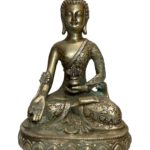 Old Brass Bhumisparsa Mudra Buddha