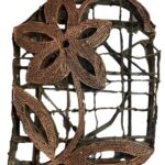 Old Copper Batik Stamp Tjap - Floral