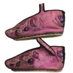 Antique Chinese Embroidered Lotus Shoes