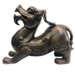 Brass Qilin/Kylin Foo Dog Pair