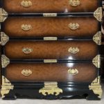 Two Toned Cabinet Burl Wood Early 1960's