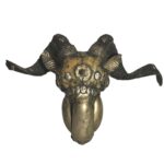 Old Tibetan Kapala Goat Ritual Skull