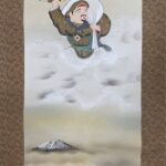 Japanese Painting Scroll - A