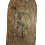 Antique Teak Panel Keris Holder-A