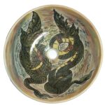 Thai Double Dragon Porcelain Sink