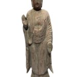 Antique Chinese Lacquer Standing Buddha