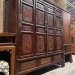 Old Chinese Four Door Ruyi Cabinet