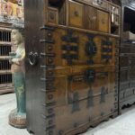 Old Korean Double Nong Chest Cedar Wood
