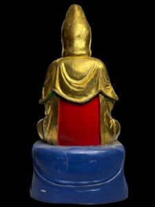 Old Hand Carved Guanyin Camphor Wood - Image 4