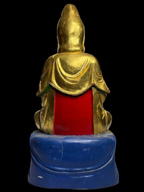 Old Hand Carved Guanyin Camphor Wood - Image 4