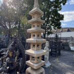 Over 12' Tall Six Tier Pagoda Granite Lantern