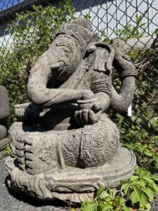 Antique Hindu Temple Lava Stone Ganesha - Image 4