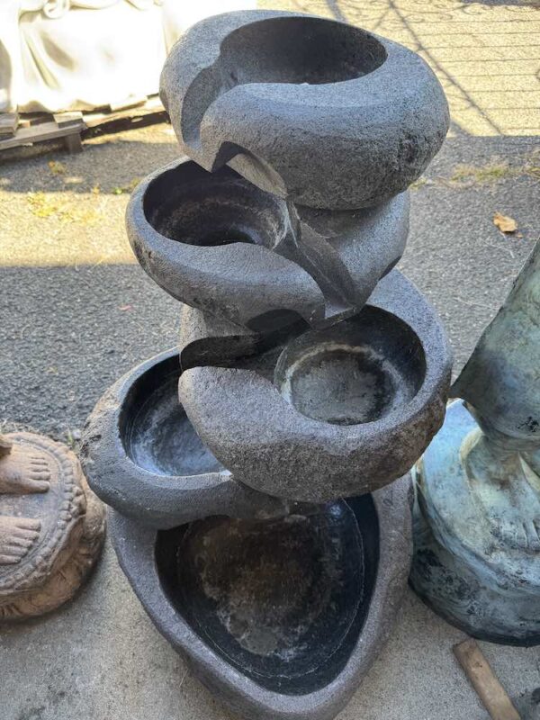 Five Basin Basalt River Boulder Fountain - Image 3