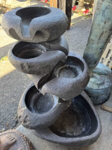 Five Basin Basalt River Boulder Fountain - Image 2