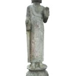 Old Temple Gray Marble Buddha China