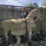 Antique Ming Dynasty Granite Horse