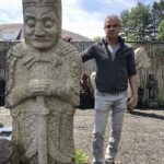 Antique Ming Dynasty Granite Warrior Figure