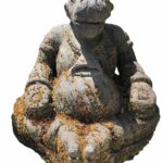 Antique Temple Lava Stone Nandi