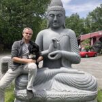 Huge Lava Sitting Buddha