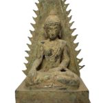 Antique Bronze Buddha Stella