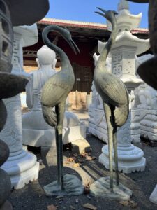 Brass Crane Large Pair - Image 5