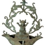 Antique Singa Oil Lamp Majapahit