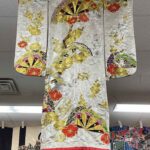 Vintage Gold Cherry Blossom Wedding Kimono