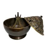 Large Plain Coil Incense Censer