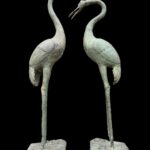 Brass Crane Large Pair