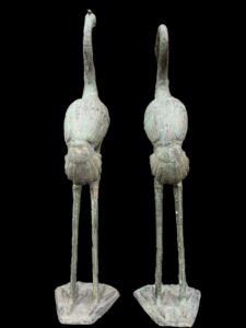 Brass Crane Large Pair - Image 3