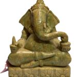 Vintage Thai Green Stone Ganesha