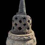 Old Buddhism Stupa Lava Stone