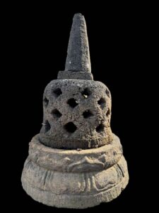 Old Buddhism Stupa Lava Stone