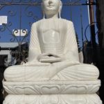 Tranquil White Marble Buddha India