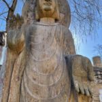 Old Marble Buddha Stella Stand