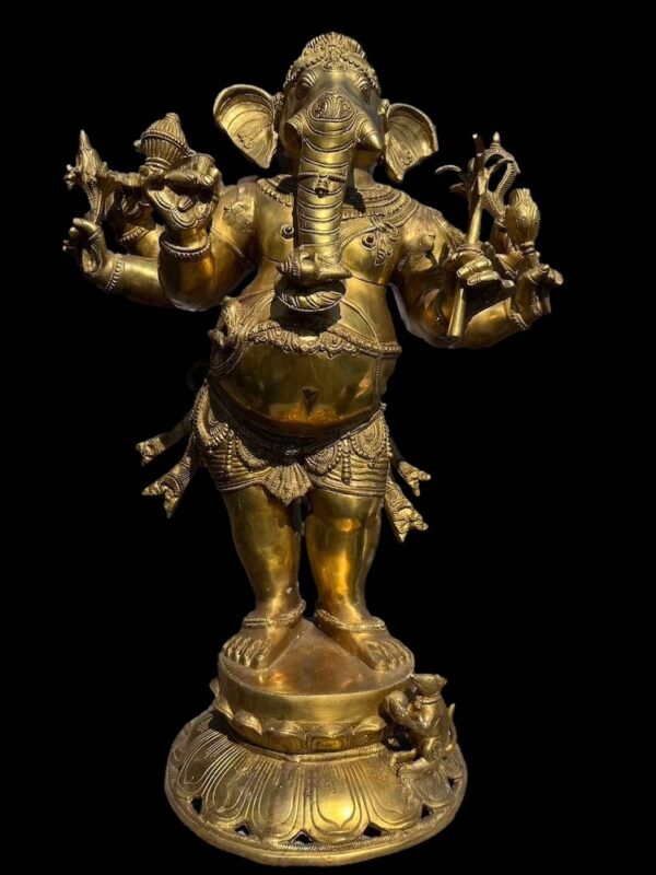 Bronze Ganesha Vighna Ganapati India - Image 1